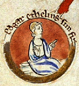 Edgar II Atheling dans un manuscrit du XIIIe siècle